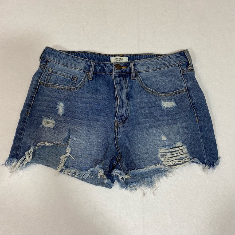 Forever 21 Distressed Jean Shorts Woman’s distressed jean shorts
